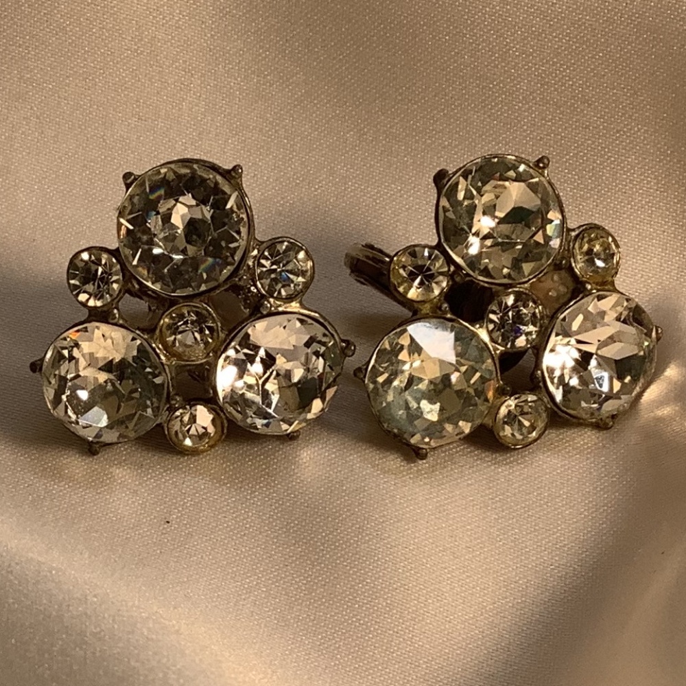 Antique Rhinestone Earrings